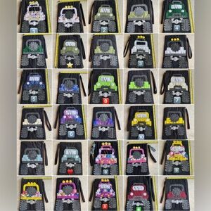 PICK 5 For $40 NEW OFF ROAD J33P  CANVAS ZIPPER Bag W/HAND SEWN DESIGN